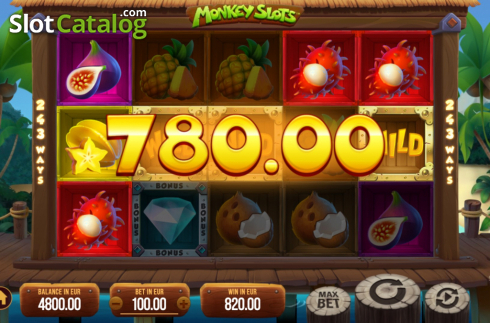 Οθόνη5. Monkey Slots Κουλοχέρης