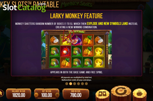 Οθόνη8. Monkey Slots Κουλοχέρης