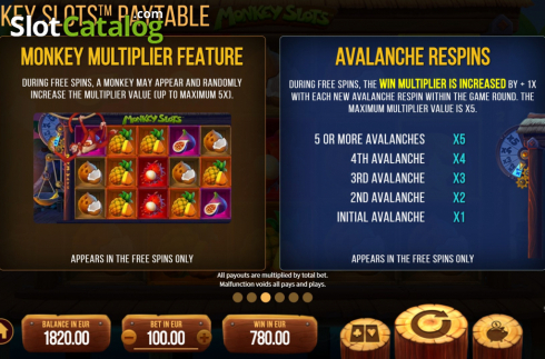 Οθόνη9. Monkey Slots Κουλοχέρης