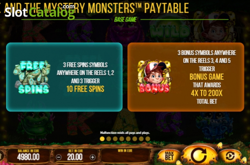 Οθόνη5. Jack And The Mystery Monsters Κουλοχέρης