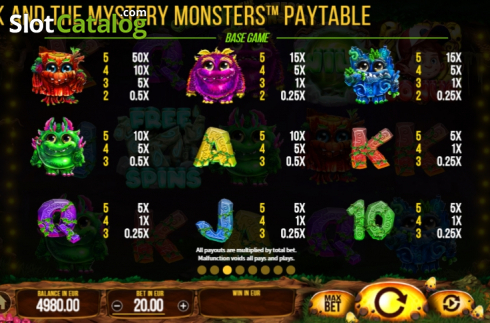 Οθόνη7. Jack And The Mystery Monsters Κουλοχέρης