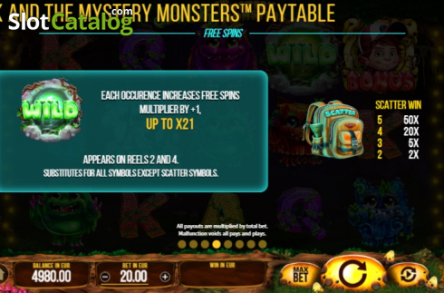 Οθόνη8. Jack And The Mystery Monsters Κουλοχέρης