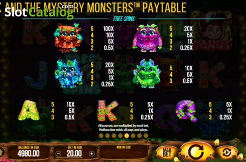 Οθόνη9. Jack And The Mystery Monsters Κουλοχέρης
