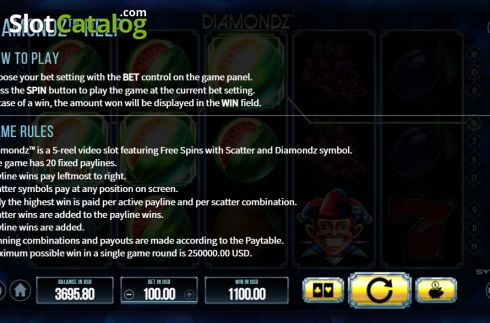Οθόνη6. Diamondz Κουλοχέρης