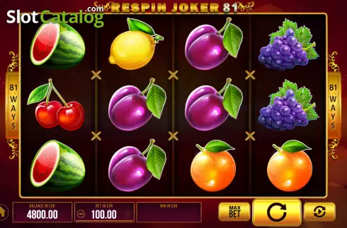 Οθόνη2. Respin Joker 81 Κουλοχέρης