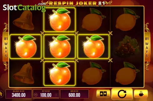 Οθόνη3. Respin Joker 81 Κουλοχέρης
