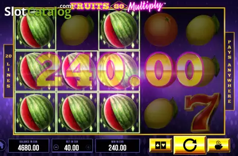 Οθόνη3. Fruits Go Multiply Κουλοχέρης