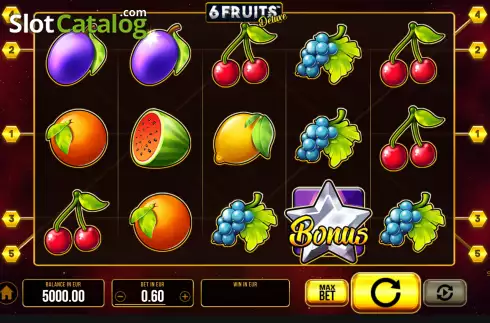 Οθόνη2. 6 Fruits Deluxe Κουλοχέρης