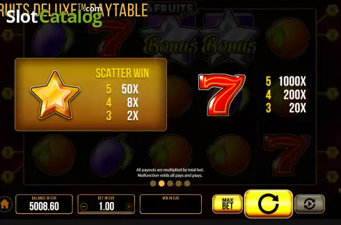 Οθόνη5. 6 Fruits Deluxe Κουλοχέρης