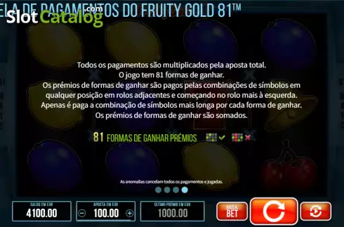 Οθόνη9. Fruity Gold 81 Κουλοχέρης