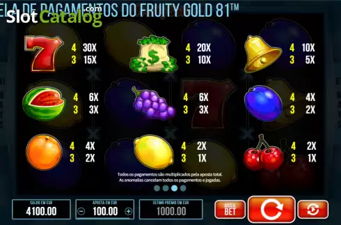 Οθόνη8. Fruity Gold 81 Κουλοχέρης