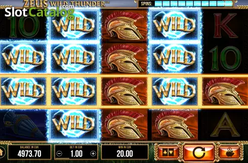 Οθόνη5. Zeus Wild Thunder Κουλοχέρης
