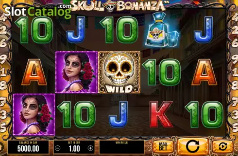 Οθόνη2. Skull Bonanza Κουλοχέρης