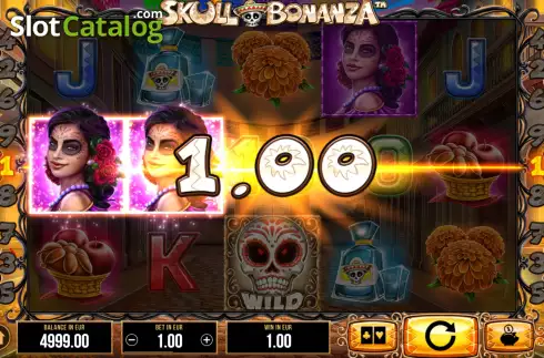 Οθόνη3. Skull Bonanza Κουλοχέρης