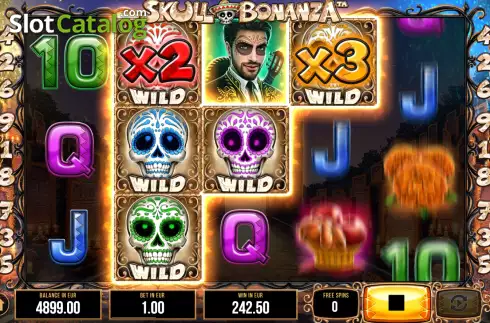 Οθόνη9. Skull Bonanza Κουλοχέρης