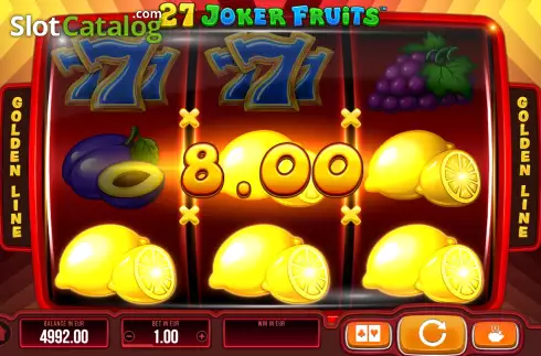 Οθόνη3. 27 Joker Fruits Κουλοχέρης