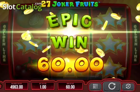 Οθόνη6. 27 Joker Fruits Κουλοχέρης