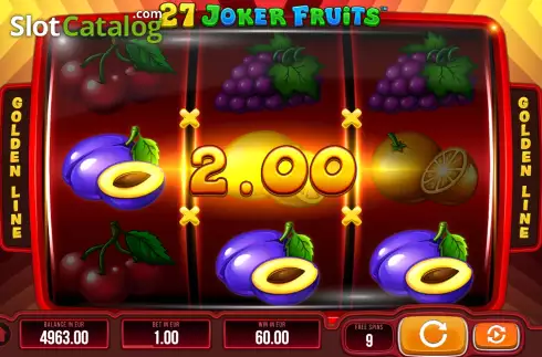 Οθόνη9. 27 Joker Fruits Κουλοχέρης