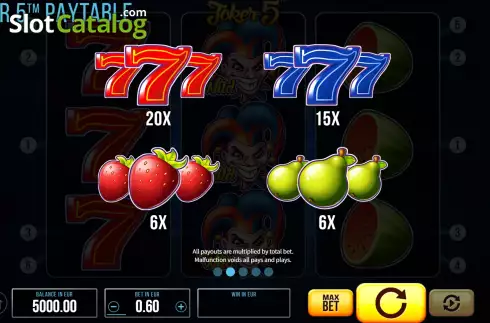Οθόνη8. Joker 5 (SYNOT) Κουλοχέρης