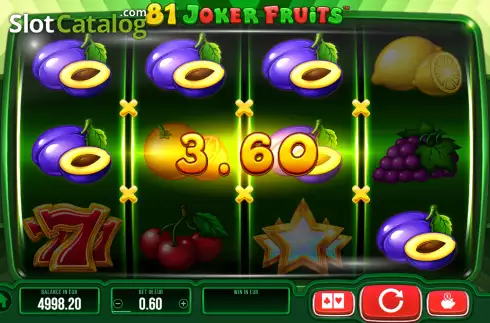 Οθόνη3. 81 Joker Fruits Κουλοχέρης