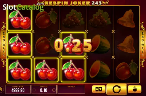 Οθόνη3. Respin Joker 243 Κουλοχέρης