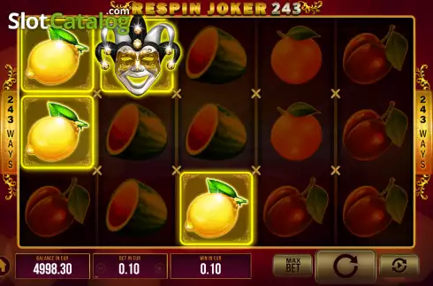 Οθόνη4. Respin Joker 243 Κουλοχέρης