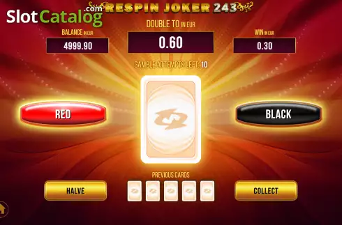 Οθόνη5. Respin Joker 243 Κουλοχέρης