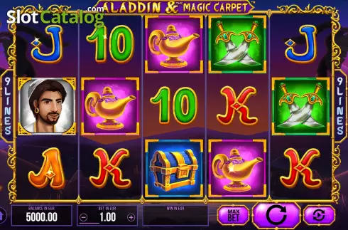 Οθόνη3. Aladdin and The Magic Carpet Κουλοχέρης