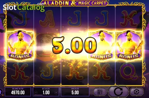 Οθόνη6. Aladdin and The Magic Carpet Κουλοχέρης