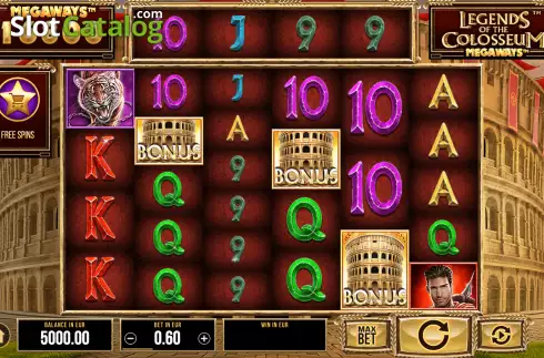 Οθόνη3. Legends of the Colosseum Megaways Κουλοχέρης