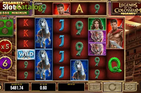 Οθόνη8. Legends of the Colosseum Megaways Κουλοχέρης