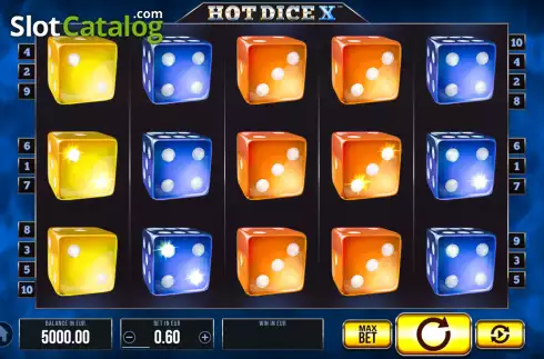 Οθόνη2. Hot Dice X Κουλοχέρης