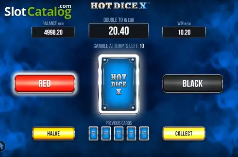 Οθόνη5. Hot Dice X Κουλοχέρης