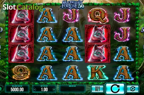 Οθόνη3. Moonlight Fortune 50 Κουλοχέρης