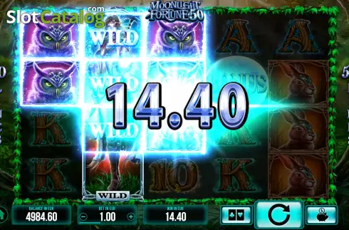 Οθόνη5. Moonlight Fortune 50 Κουλοχέρης