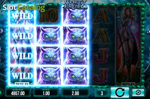 Οθόνη9. Moonlight Fortune 50 Κουλοχέρης