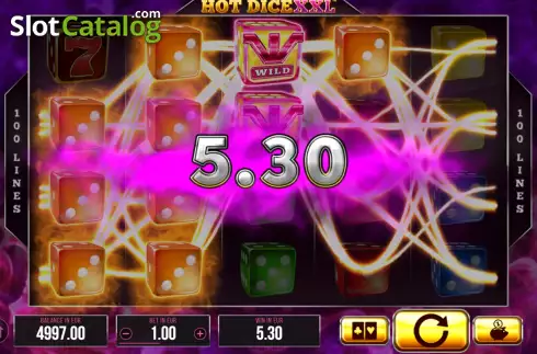 Οθόνη4. Hot Dice XXL Κουλοχέρης