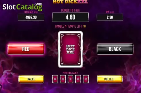 Οθόνη5. Hot Dice XXL Κουλοχέρης