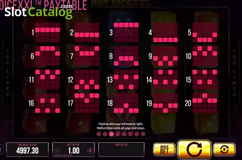 Οθόνη8. Hot Dice XXL Κουλοχέρης