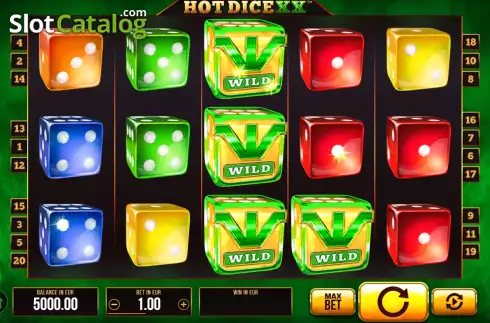 Οθόνη2. Hot Dice XX Κουλοχέρης