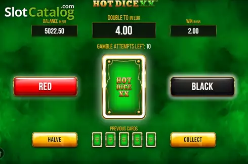 Οθόνη5. Hot Dice XX Κουλοχέρης