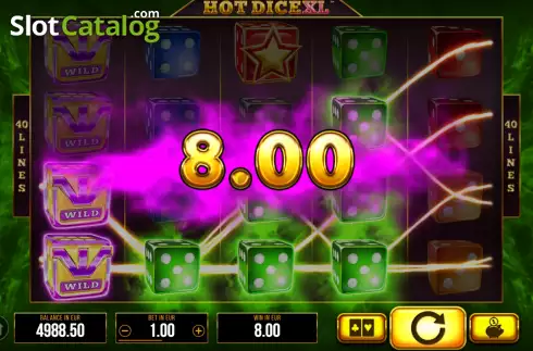 Οθόνη4. Hot Dice XL Κουλοχέρης