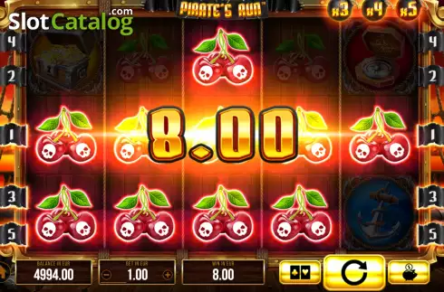 Οθόνη4. Pirate's Run Κουλοχέρης