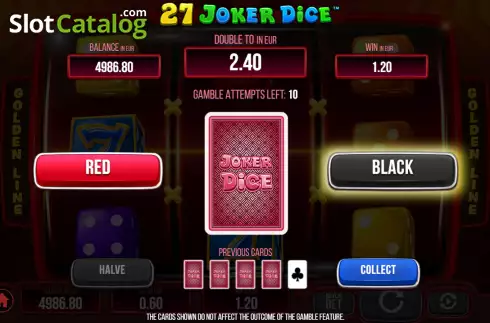 Οθόνη5. 27 Joker Dice Κουλοχέρης 