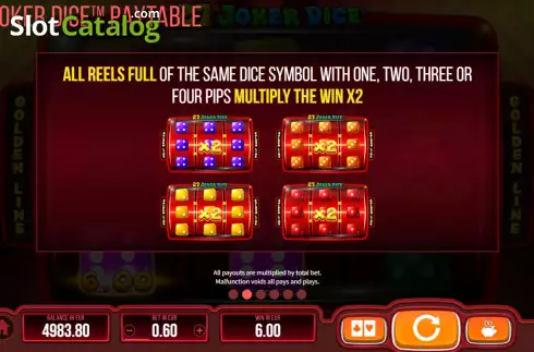 Οθόνη7. 27 Joker Dice Κουλοχέρης 