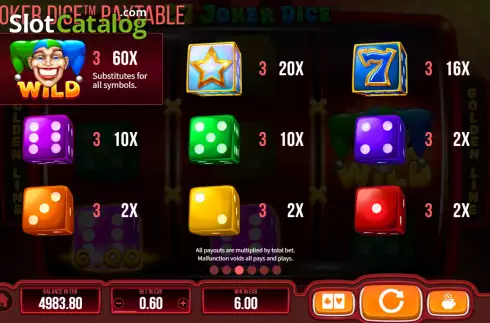 Οθόνη8. 27 Joker Dice Κουλοχέρης 