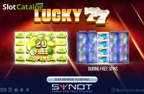 Οθόνη2. Lucky 77 Κουλοχέρης