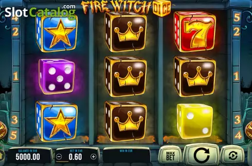 Οθόνη2. Fire Witch Dice Κουλοχέρης