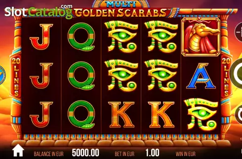 Οθόνη2. Multi Golden Scarabs Κουλοχέρης