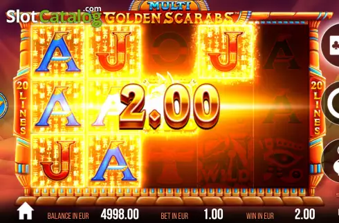 Οθόνη3. Multi Golden Scarabs Κουλοχέρης